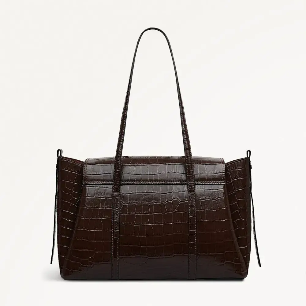 Radley The Chancery Faux Croc Large Flapover Shoulder